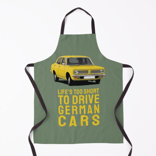 Item preview, Life's too short to drive German cars - Morris Marina - yellow devil designed and sold by knappidesign.