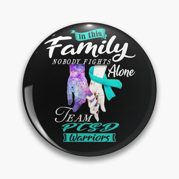 Item preview, In This Family Nobody Fights Alone Team PTSD Warrior designed and sold by deputylove.