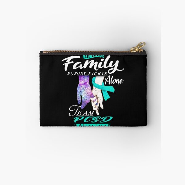 Item preview, In This Family Nobody Fights Alone Team PTSD Warrior designed and sold by deputylove.