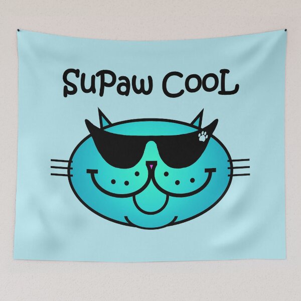 Item preview, SuPaw CooL - Blue designed and sold by RawSunArt.