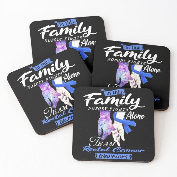 Item preview, In This Family Nobody Fights Alone Team Rectal Cancer Warrior designed and sold by deputylove.