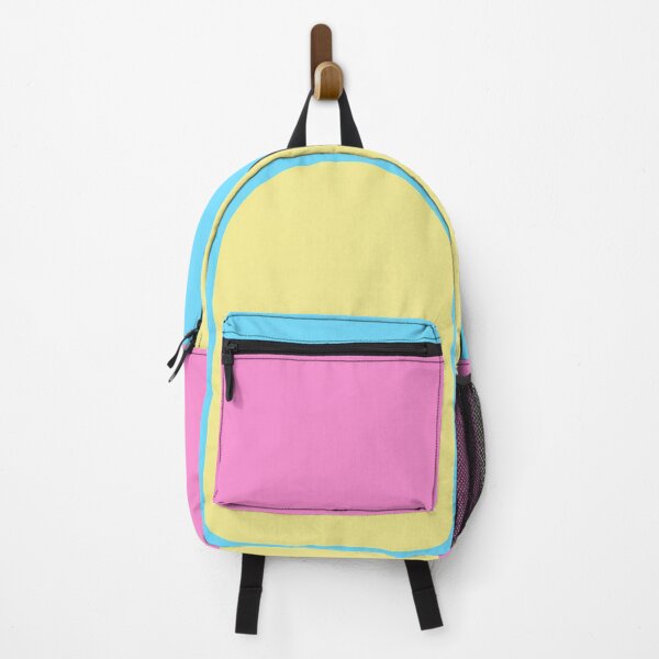 Yellow cheap pink backpack