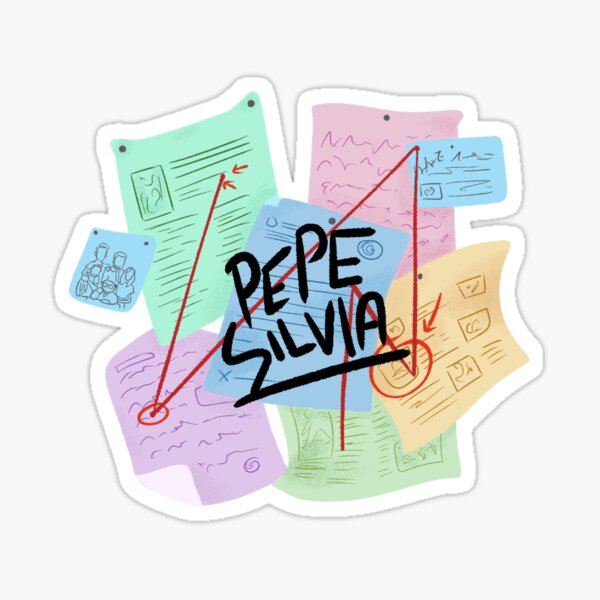 Pepe Silvia Conspiracy Sticker