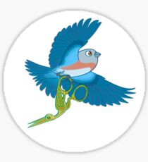 Beatrice and the Stork Scissors Sticker