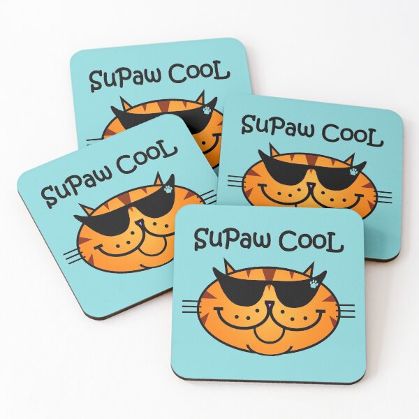 Item preview, SuPaw CooL - Ginger Tabby Cat designed and sold by RawSunArt.