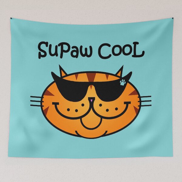 Item preview, SuPaw CooL - Ginger Tabby Cat designed and sold by RawSunArt.