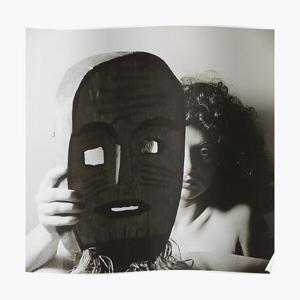 Maya Deren With Mask Poster