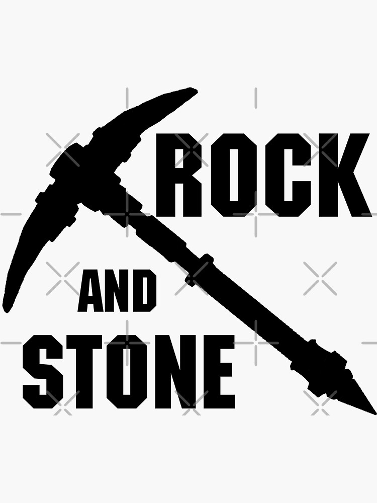 Рок энд стоун. Rock and Stone DRG. Дип рок галактик лого. Rock and Stone Deep Rock Galactic.