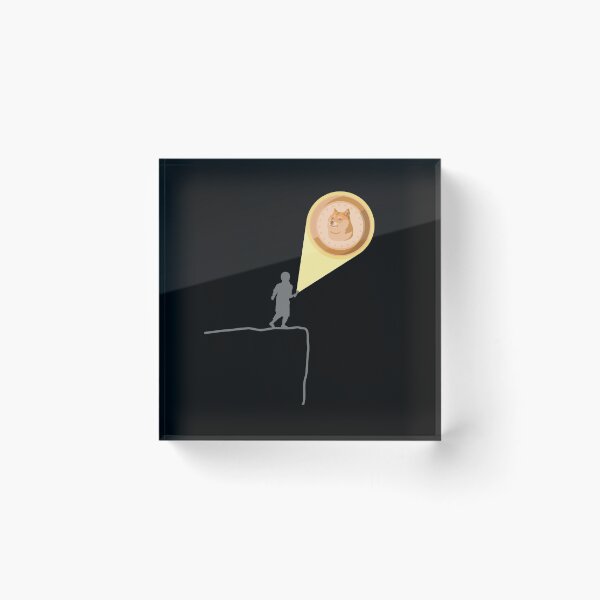 Item preview, A Boy With A Flashlight Discovers A Dogecoin Sign designed and sold by Paulina Vanlife.