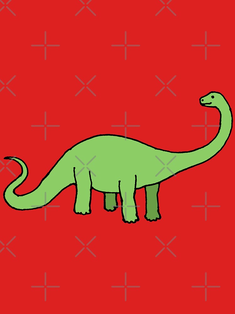 Thumbnail 3 of 3, Tank Top, Happy Diplodocus - dinosaur design by Cecca Designs designed and sold by Cecca-Designs.