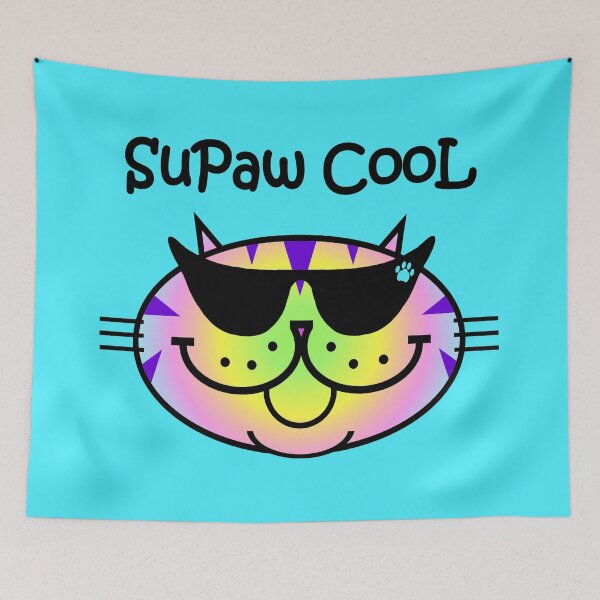 Item preview, SuPaw CooL - Rainbow Tabby Cat 2 designed and sold by RawSunArt.