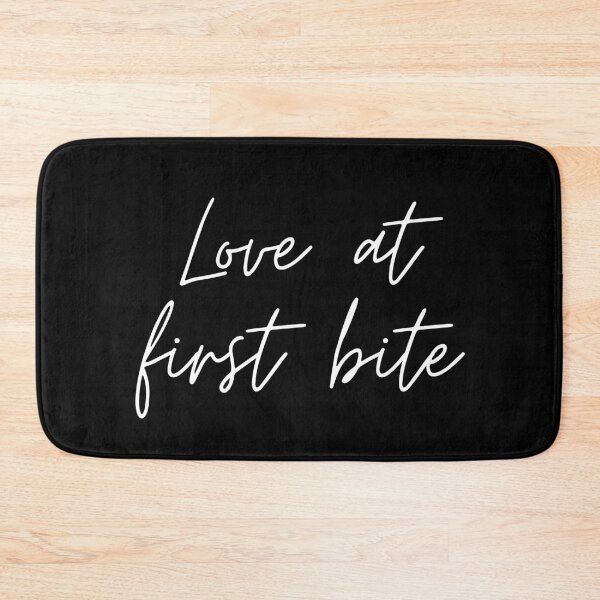 Item preview, Love at First Bite - White on Black designed and sold by Ron-Revolution.