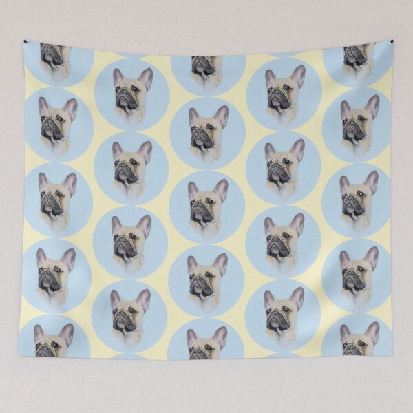 Item preview, French Bulldog Painting (yellow) designed and sold by SandraWarmerdam.