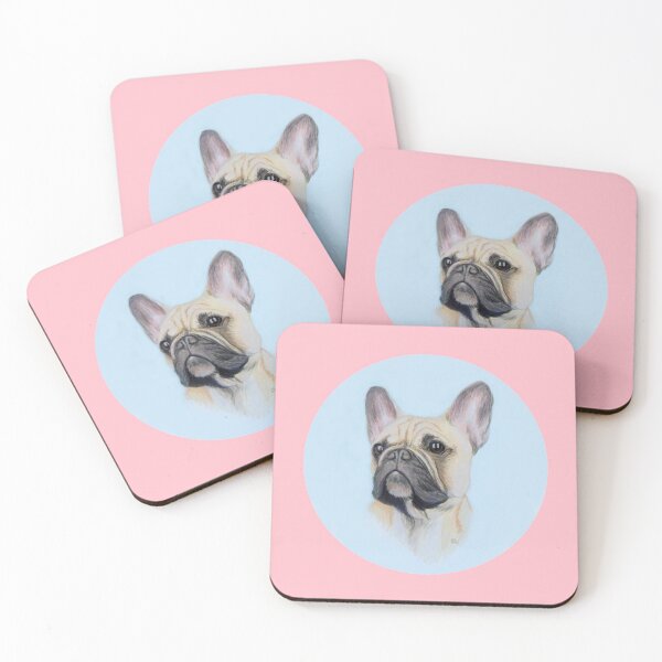 Item preview, French Bulldog Painting (pink) designed and sold by SandraWarmerdam.