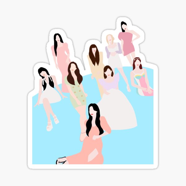 twice taste of love in love icon sticker for sale by pipcreates redbubble