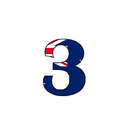 Artwork thumbnail, Daniel Ricciardo Number Sticker by Abbiefig