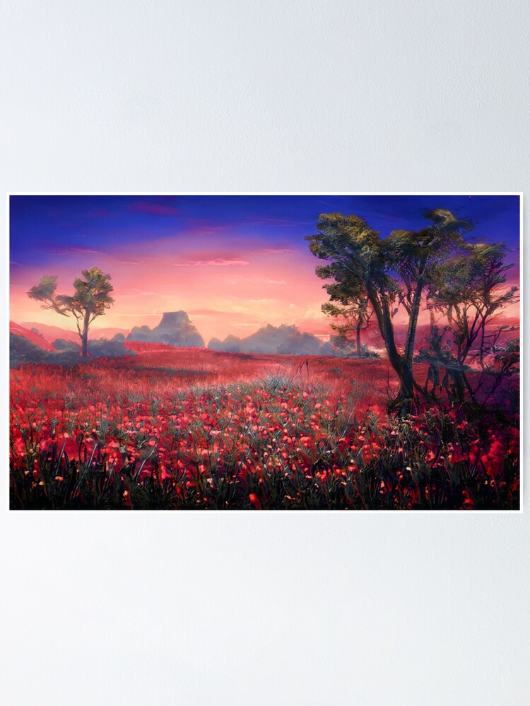 "Field of Dreams Landscape Art" Poster by bdunwiley Redbubble