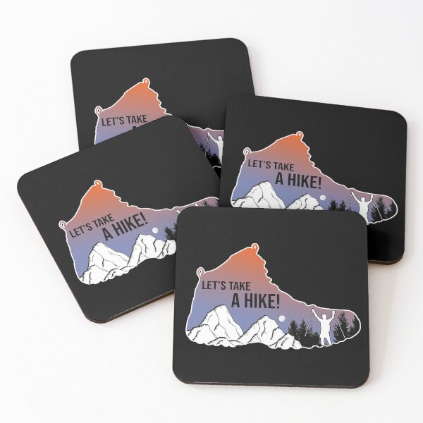 Item preview, Lets take a hike!, hiking design, hiking boot designed and sold by kmario.