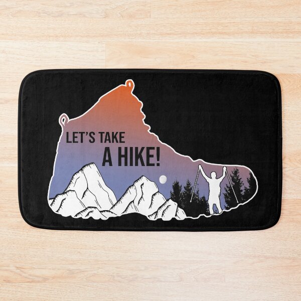 Item preview, Lets take a hike!, hiking design, hiking boot designed and sold by kmario.