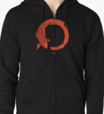 Enso the beauty of imperfection Zipped Hoodie