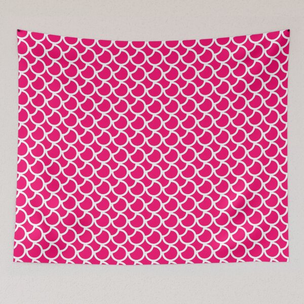 Item preview, Ruby plain background and white art deco pattern designed and sold by Brontorino.