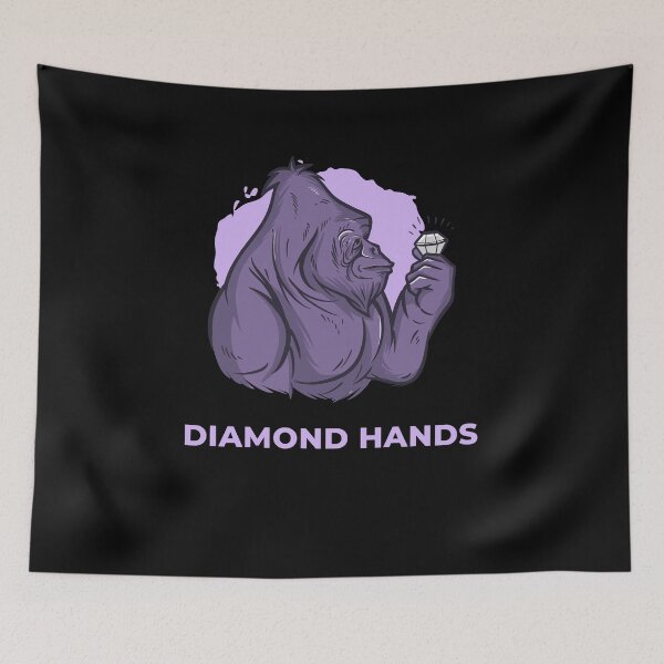 Item preview, Diamond Hands Millionaire Feg Token Hodl Gorilla designed and sold by PinkyTree.