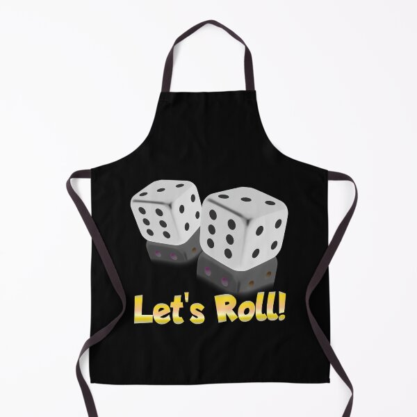 Item preview, 'Let's Roll' Gambling Dice, Gold Lettering designed and sold by Michael Pilinski.