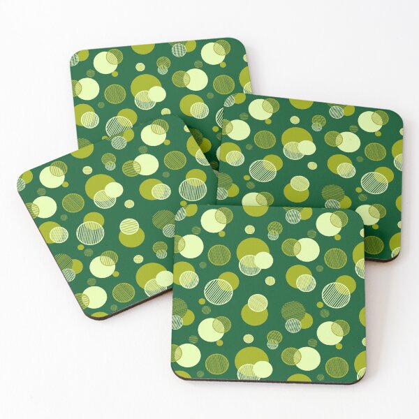 Item preview, Green and Lime Abstract Circles designed and sold by ColorPopArtBoutique.