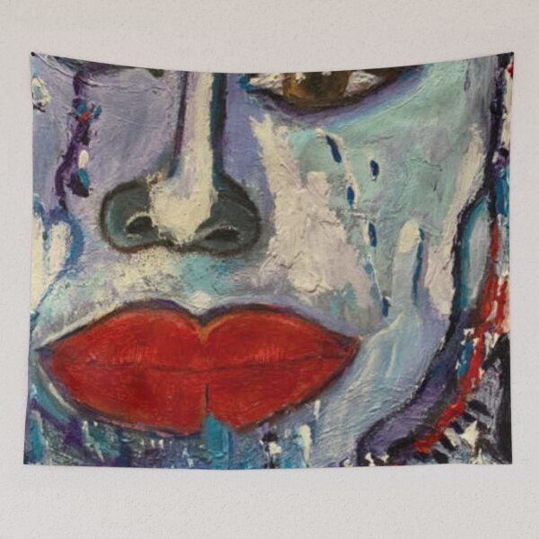 Item preview, Don't Speak ... Watch, an abstract portrait designed and sold by Art With Impact – Statement Art & Apparel for Deep Thinkers.