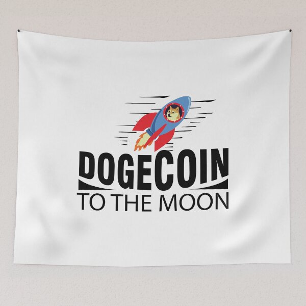 Item preview, DogeCoin to the Moon designed and sold by boopsblunt.