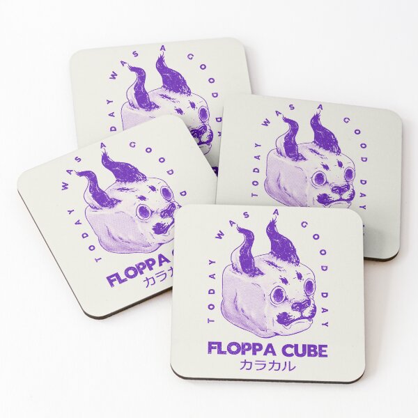 Item preview, Floppa Cube - Today Was A Good Day (One color) | Flop Flop Happy Floppa Friday |  Racist War Crime Fun Tax Fraud | Original Fanart Fan Art Merch Pet Mat Bandana Cat designed and sold by Any Color Designs.