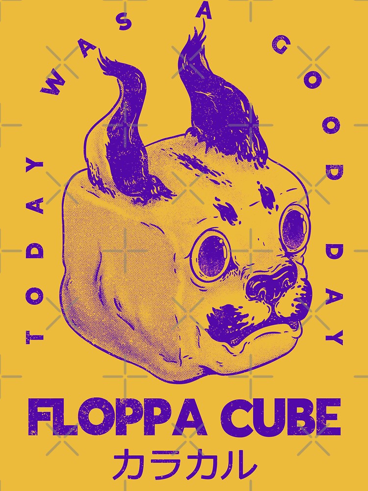 Floppa Cube - Today was a Good Day Art Print by Any Color Designs