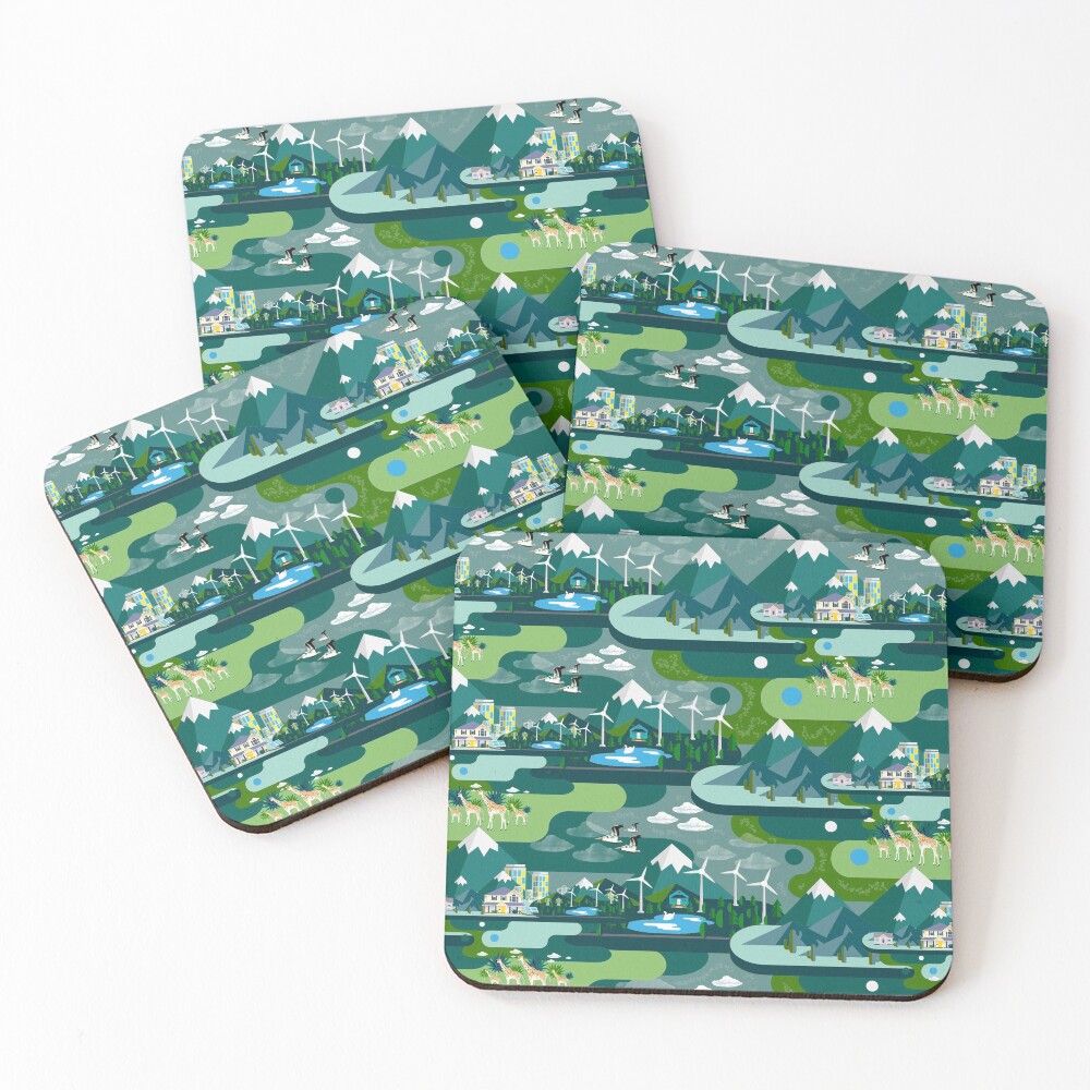 Item preview, Coasters (Set of 4) designed and sold by MarcSabuncu.