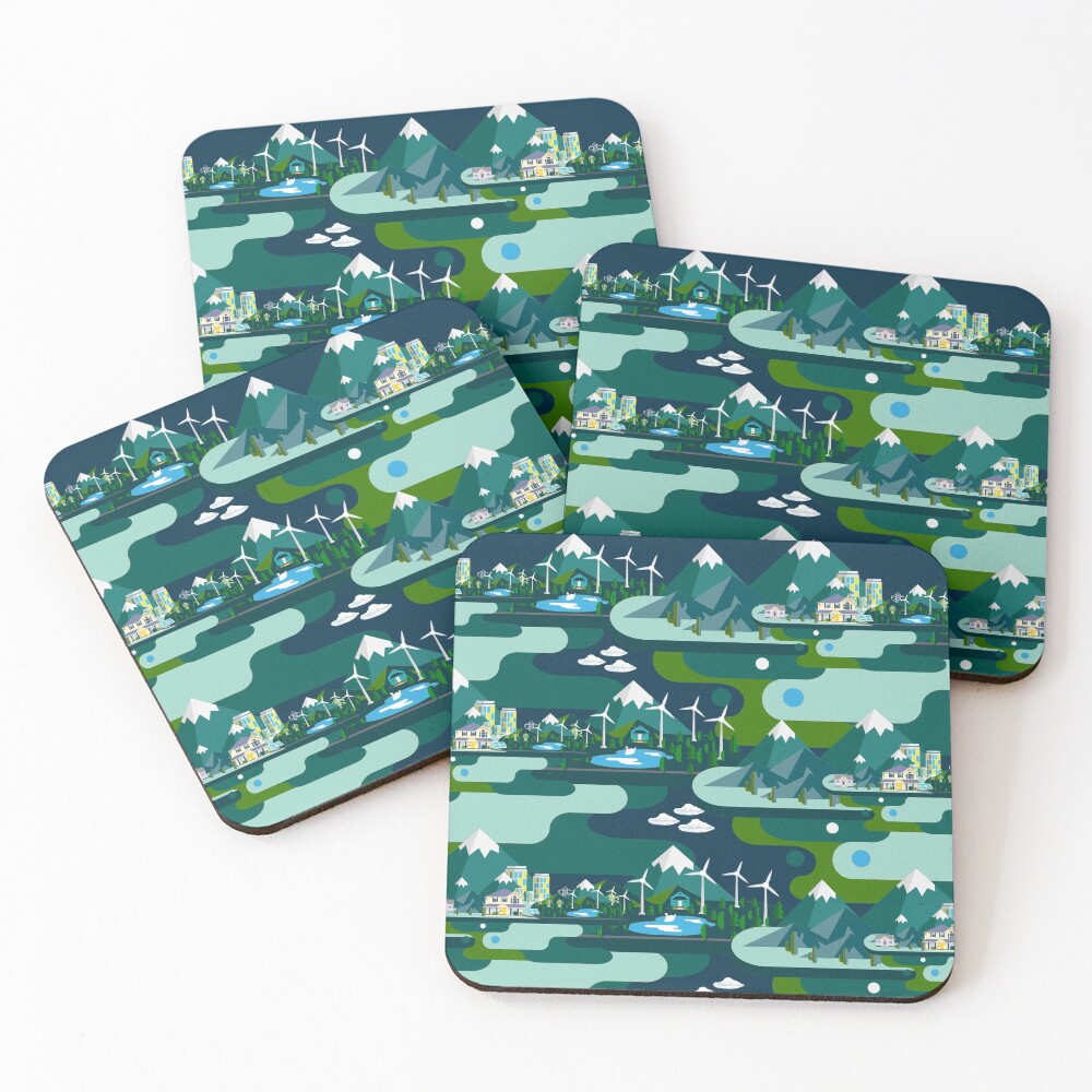 Item preview, Coasters (Set of 4) designed and sold by MarcSabuncu.