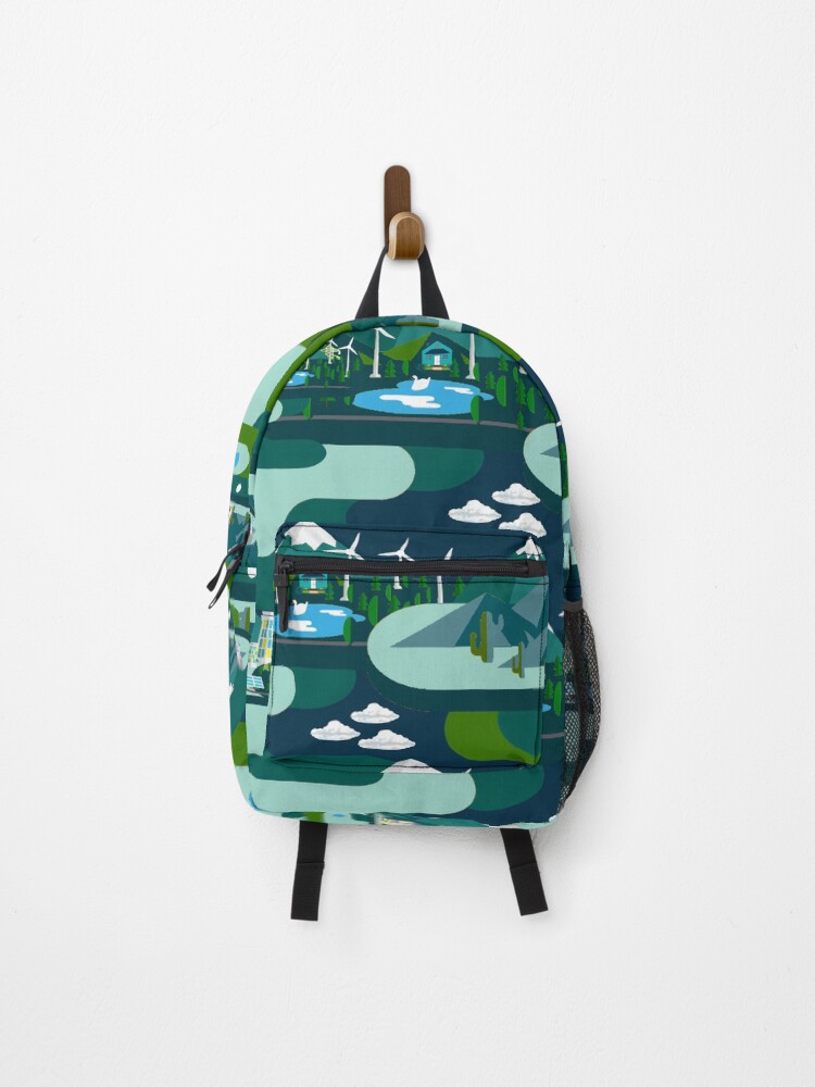 Thumbnail 1 of 3, Backpack, Landscape Pattern designed and sold by MarcSabuncu.