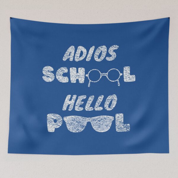 Item preview, Adios School Hello Pool - glasses text design designed and sold by thehappylamb.