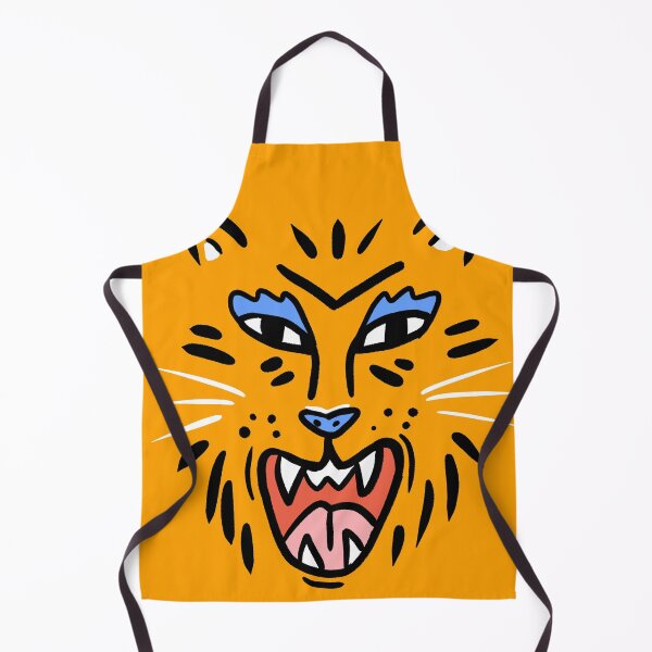 Artikelvorschau, Orange Tiger Illustrationsdruck entworfen und verkauft von valdegilde.