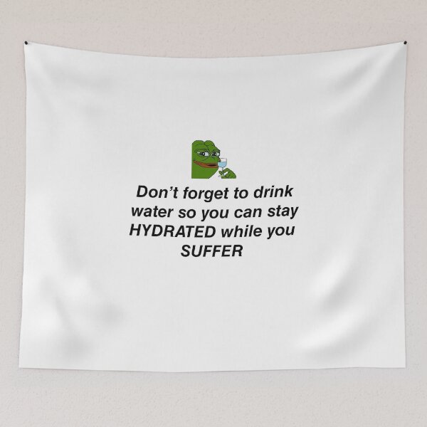 Item preview, Stay hydrated pepe designed and sold by griffics.