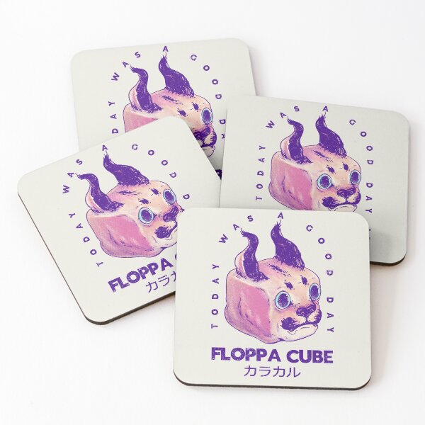 Item preview, Floppa Cube - Today Was A Good Day | Flop Flop Happy Floppa Friday |  Racist War Crime Fun Tax Fraud | Original Fanart Fan Art Merch Pet Mat Bandana Cat designed and sold by Any Color Designs.