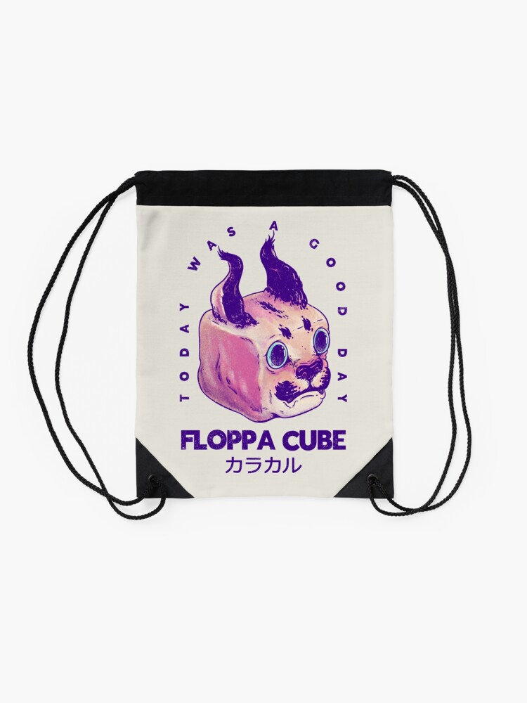 Floppa Cube - Today Was A Good Day | Flop Flop Happy Floppa Friday | Racist  War Crime Fun Tax Fraud | Original Fanart Fan Art Merch Pet Mat Bandana