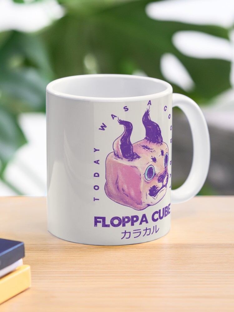 Floppa Cube - Today Was A Good Day | Flop Flop Happy Floppa Friday | Racist  War Crime Fun Tax Fraud | Original Fanart Fan Art Merch Pet Mat Bandana