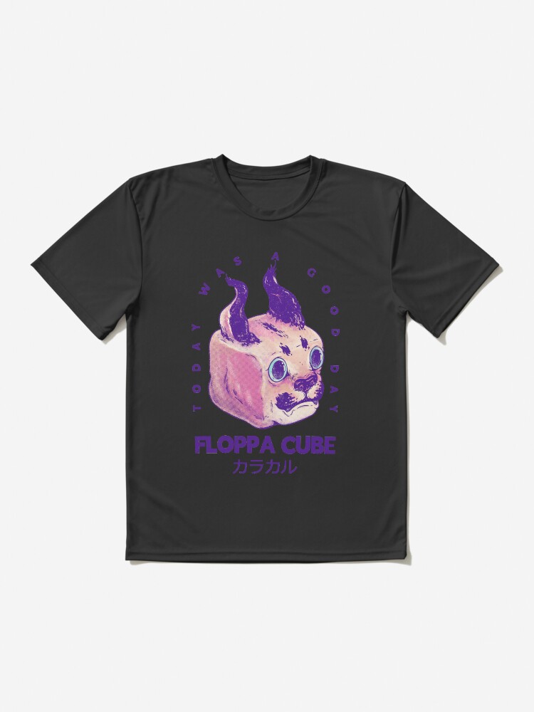 Floppa Cube - Today Was A Good Day | Flop Flop Happy Floppa Friday | Racist  War Crime Fun Tax Fraud | Original Fanart Fan Art Merch Pet Mat Bandana