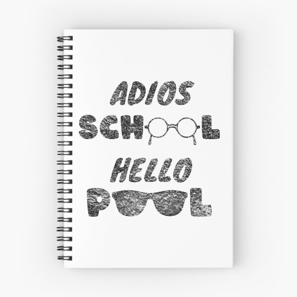Item preview, Adios School Hello Pool - glasses black text design designed and sold by thehappylamb.