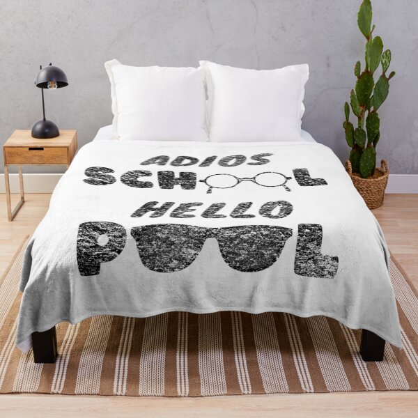 Item preview, Adios School Hello Pool - glasses black text design designed and sold by thehappylamb.