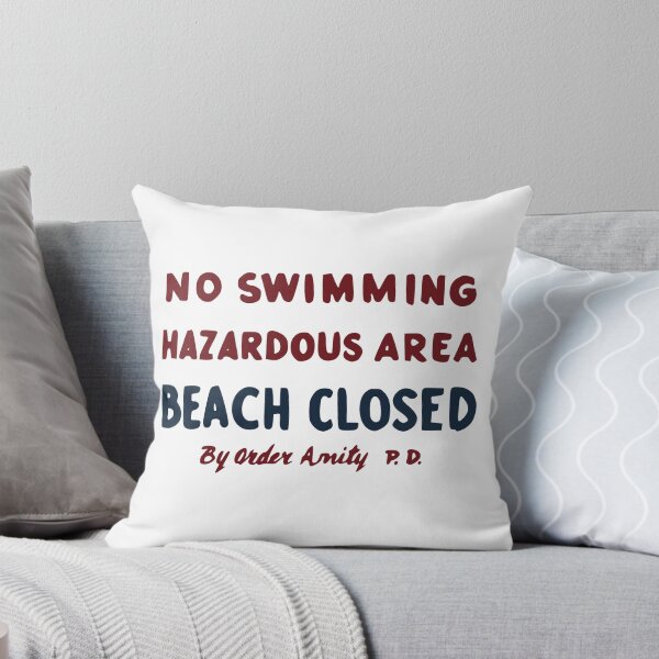 Item preview, No Swimming Sign from movie "Jaws" designed and sold by Bosco T. Jones.