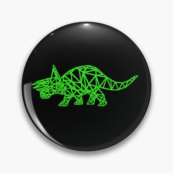 Item preview, Triceratops  - Green line on black designed and sold by NaomiWallace321.
