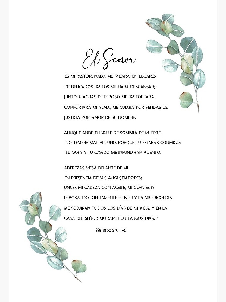 Salmo 23, Spanish Bible Verse | Greeting Card