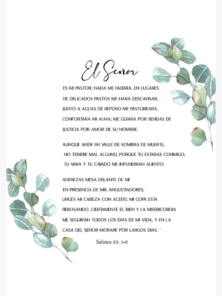 Salmos 23, tabla para cortar (Psalms 23 Cutting Board, Spanish)