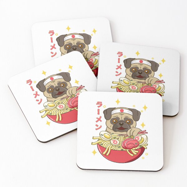 Item preview, Kawaii Pug Ramen designed and sold by Kimprut.
