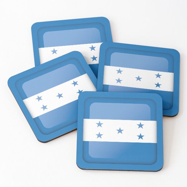 Item preview, Icon representing square button flag of Honduras. Ideal for catalogs of institutional materials and geography designed and sold by LucianoCosmo.